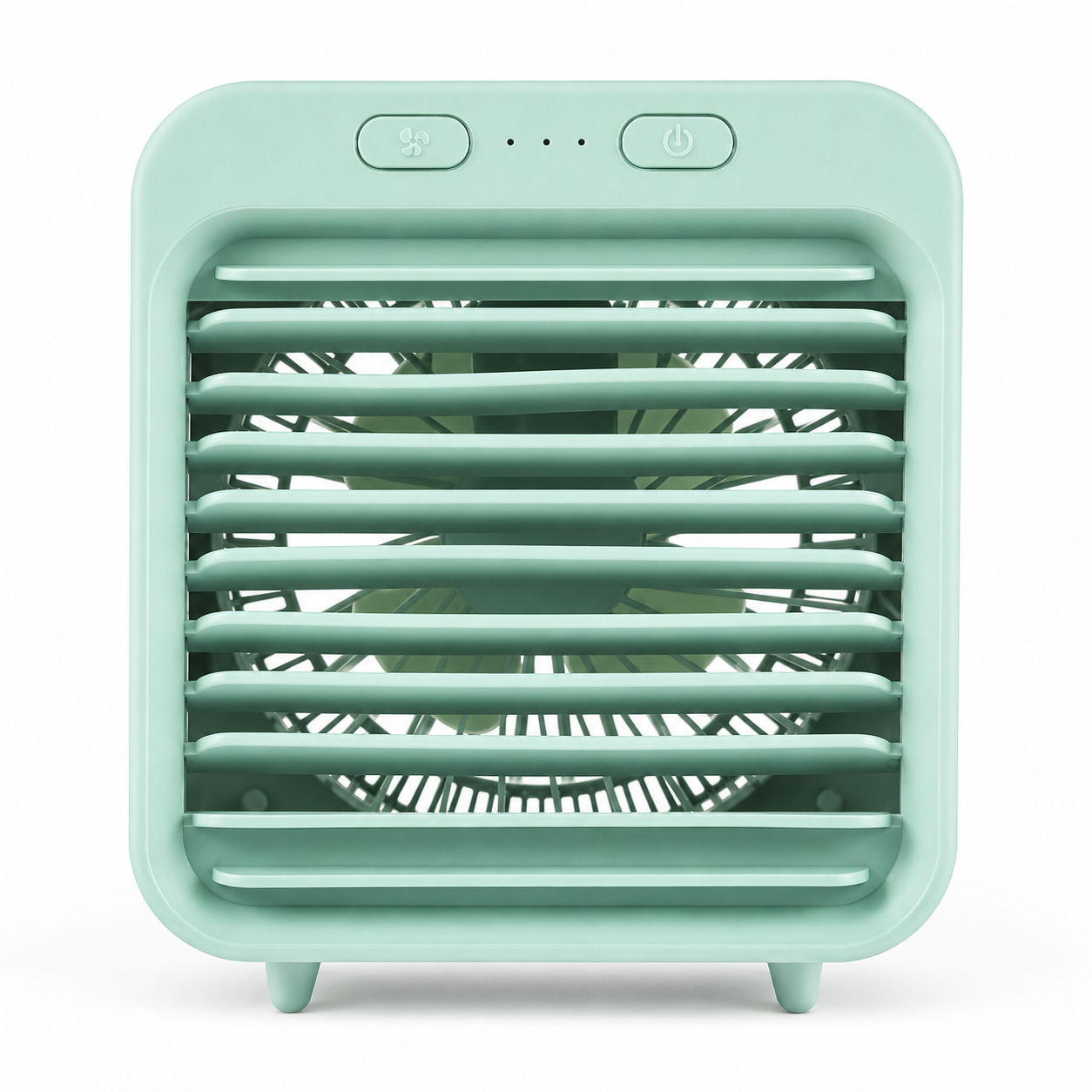 Portable Air Conditioner, 4-in-1 Desktop Humidifying Fan White